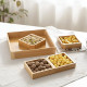 Wooden Four-Section Serving Platter with Acrylic Lid 